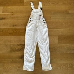 Nasty Gal - Denim Dungaree Overalls  in Ecru
